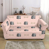 Dog Puppy Schnauzer Pattern Print Loveseat Cover-grizzshop