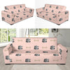 Dog Puppy Schnauzer Pattern Print Sofa Covers-grizzshop