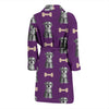 Dog Puppy Schnauzer Print Pattern Men Long Robe-grizzshop