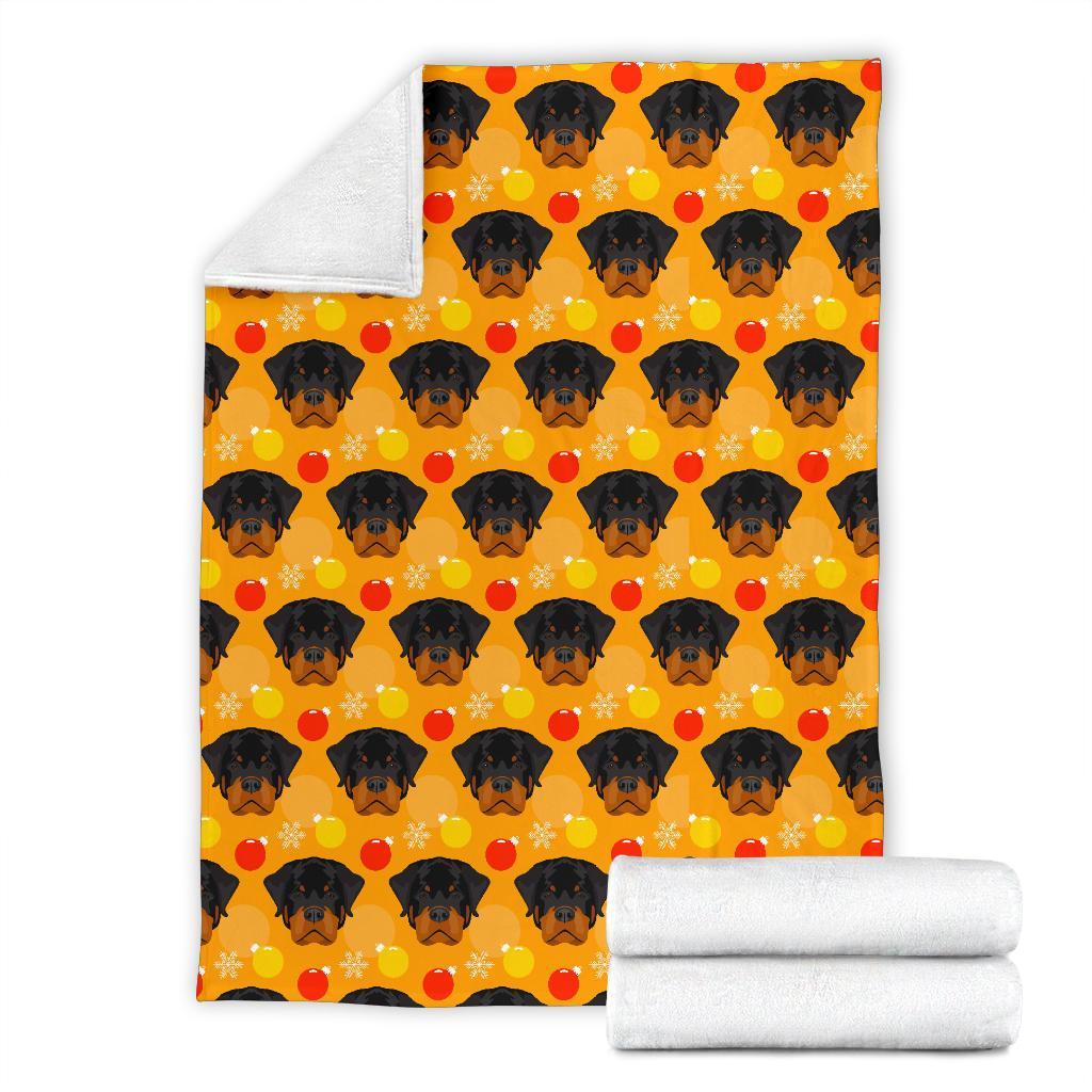 Dog Rottweiler Pattern Print Blanket-grizzshop
