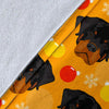 Dog Rottweiler Pattern Print Blanket-grizzshop