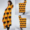 Dog Rottweiler Pattern Print Hooded Blanket-grizzshop