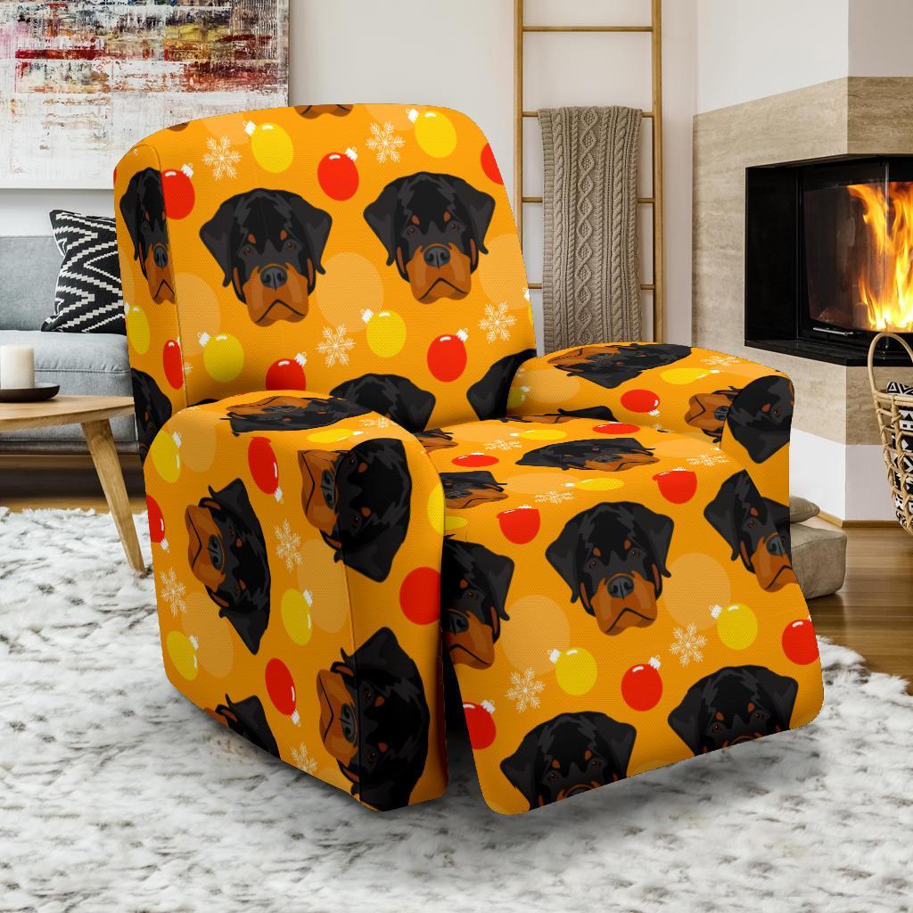 Dog Rottweiler Pattern Print Recliner Cover-grizzshop