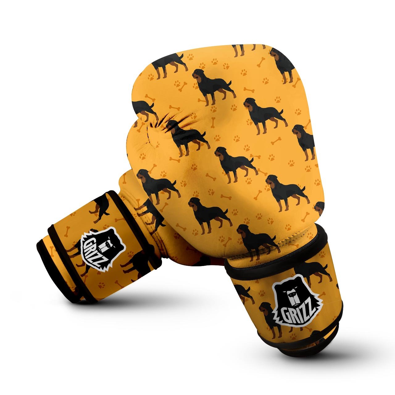 Dog Rottweiler Print Pattern Boxing Gloves-grizzshop