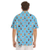 Dog Santa Print Pattern Men's Short Sleeve Shirts-grizzshop