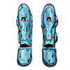 Dog Santa Print Pattern Muay Thai Shin Guards-grizzshop