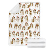 Dog Shih Tzu Pattern Print Blanket-grizzshop