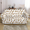 Dog Shih Tzu Pattern Print Loveseat Cover-grizzshop