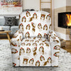 Dog Shih Tzu Pattern Print Recliner Cover-grizzshop