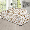 Dog Shih Tzu Pattern Print Sofa Covers-grizzshop