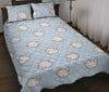 Dog Somoyed Pattern Print Bed Set Quilt-grizzshop