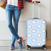 Dog Somoyed Pattern Print Luggage Cover Protector-grizzshop