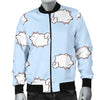 Dog Somoyed Pattern Print Men's Bomber Jacket-grizzshop