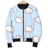 Dog Somoyed Pattern Print Men's Bomber Jacket-grizzshop