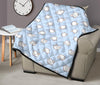 Dog Somoyed Pattern Print Quilt-grizzshop