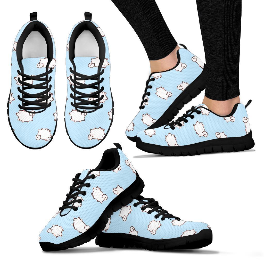 Dog Somoyed Pattern Print Sneaker Shoes For Men Women-grizzshop