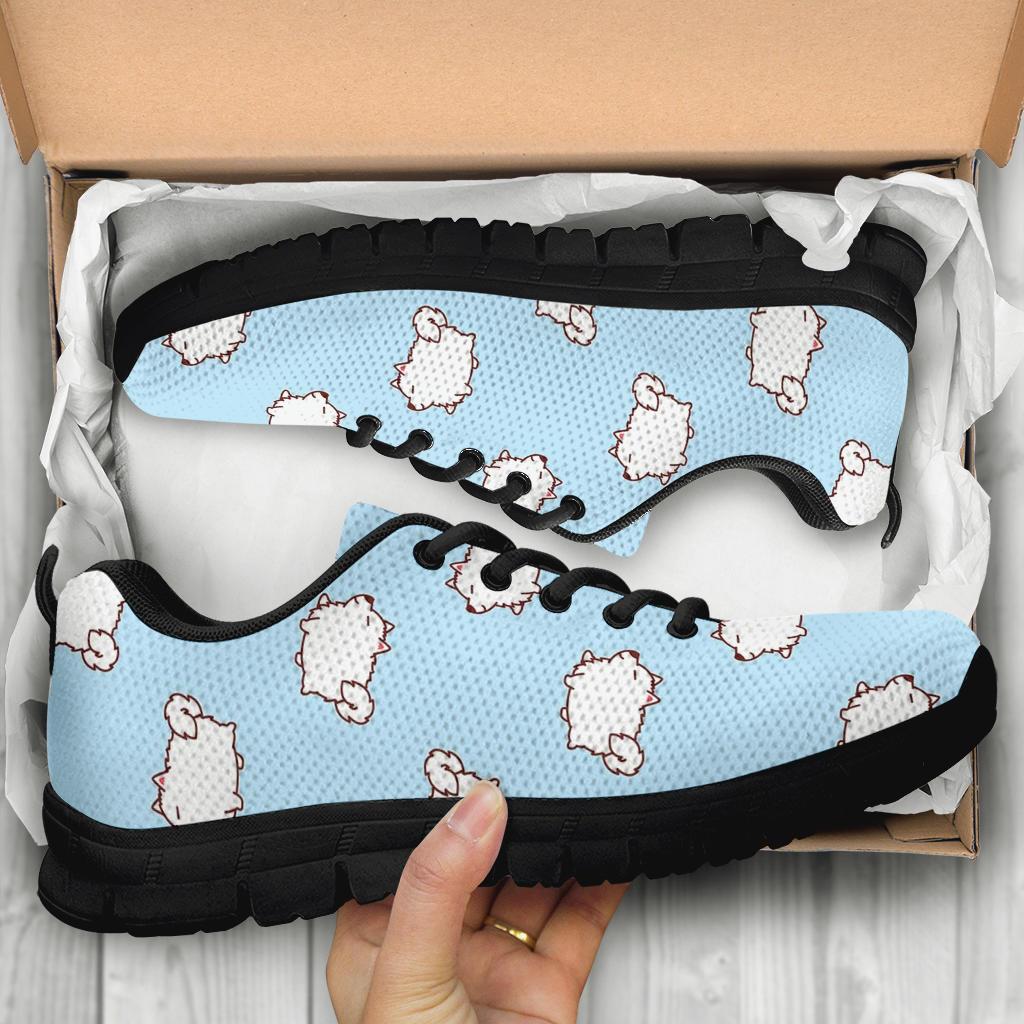 Dog Somoyed Pattern Print Sneaker Shoes For Men Women-grizzshop