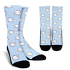 Dog Somoyed Pattern Print Unisex Crew Socks-grizzshop