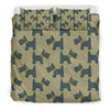 Dog Westie Pattern Print Duvet Cover Bedding Set-grizzshop