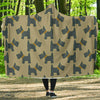 Dog Westie Pattern Print Hooded Blanket-grizzshop