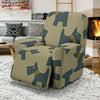 Dog Westie Pattern Print Recliner Cover-grizzshop