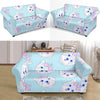 Dog Yorkshire Terrier Puppy Pattern Print Loveseat Cover-grizzshop