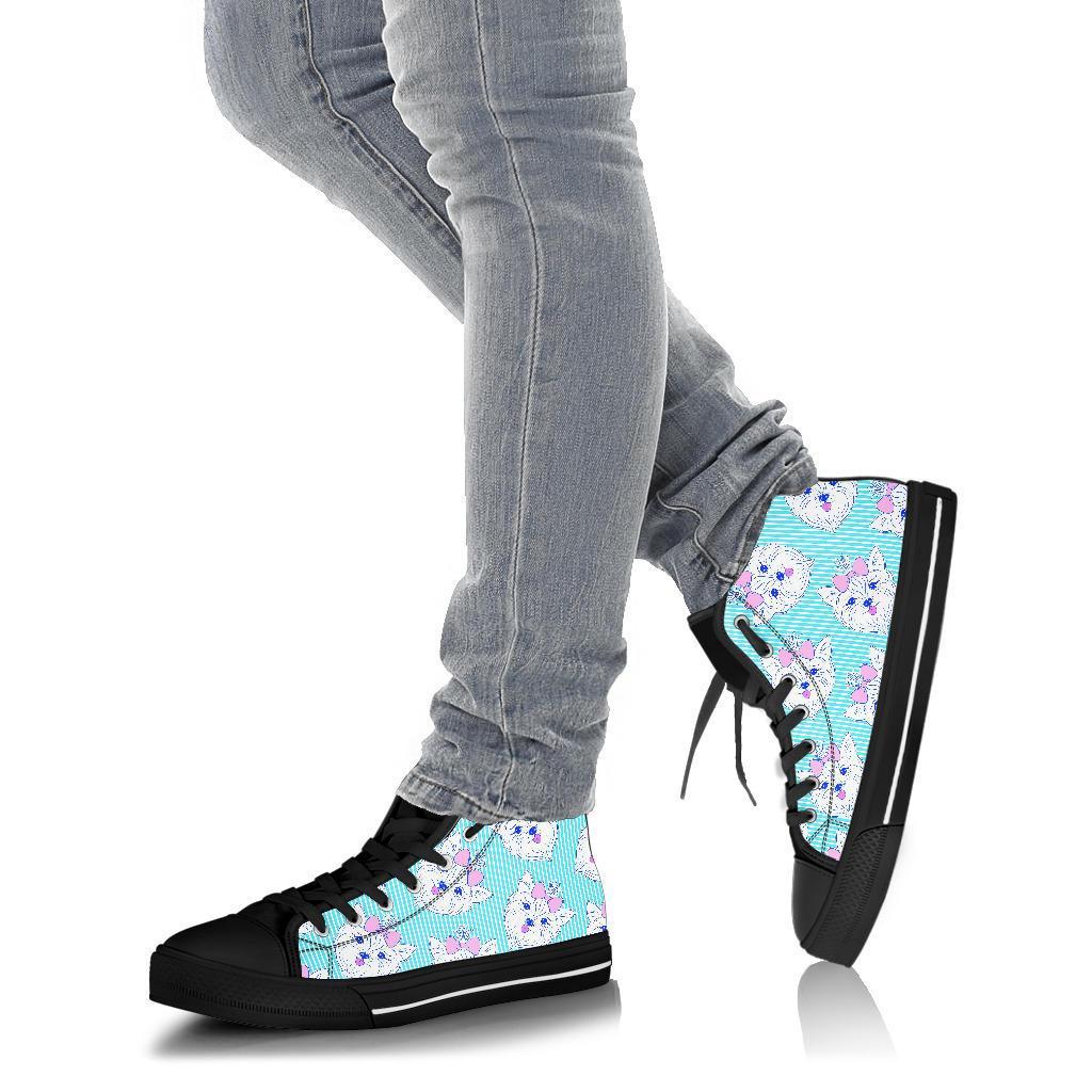 Dog Yorkshire Terrier Puppy Pattern Print Men Women's High Top Shoes-grizzshop