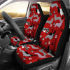 Dogs Red Car Seat Covers-grizzshop