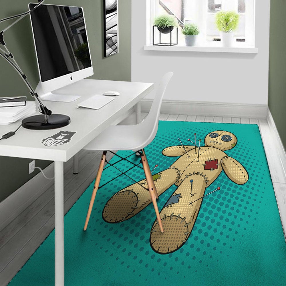 Doll Voodoo Print Floor Mat-grizzshop