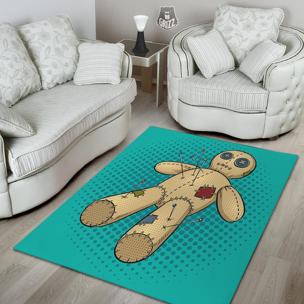 Doll Voodoo Print Floor Mat-grizzshop