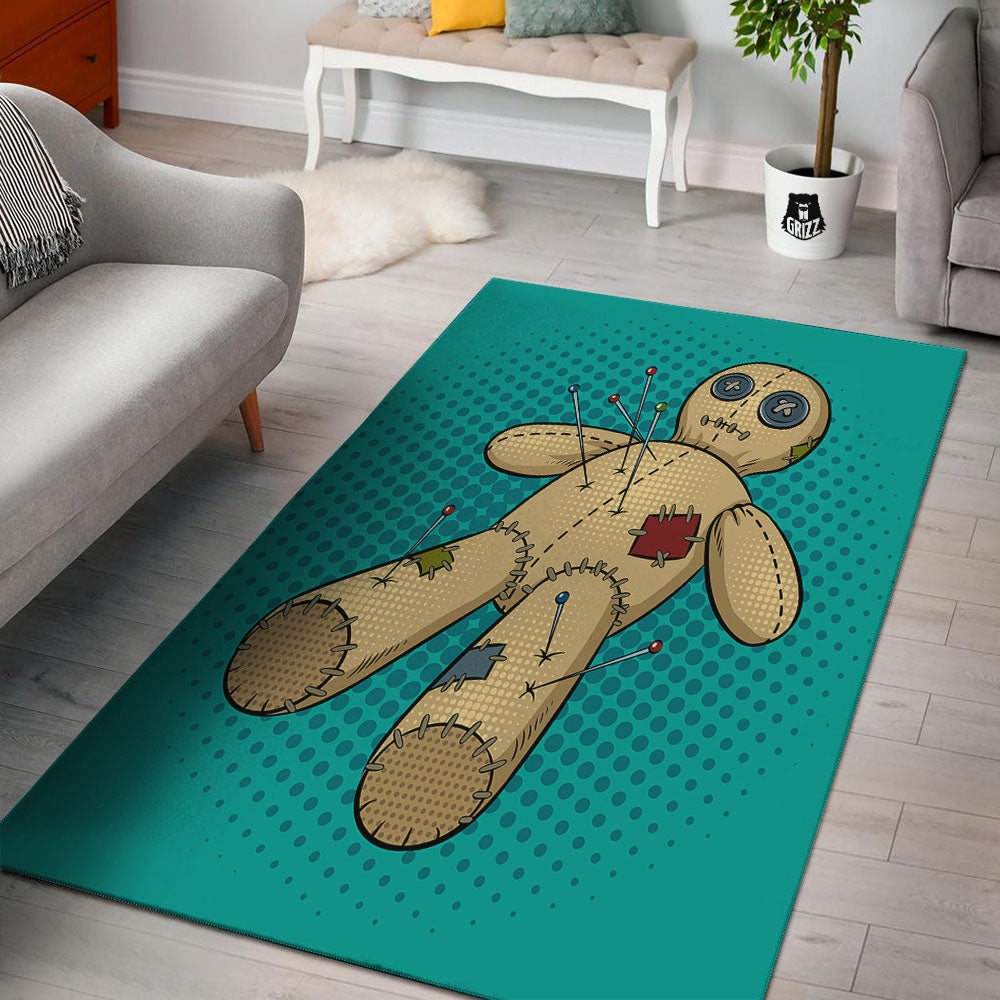 Doll Voodoo Print Floor Mat-grizzshop