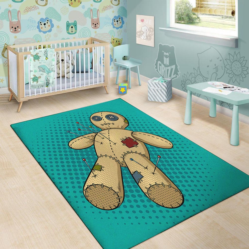 Doll Voodoo Print Floor Mat-grizzshop