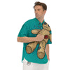 Doll Voodoo Print Men's Short Sleeve Shirts-grizzshop