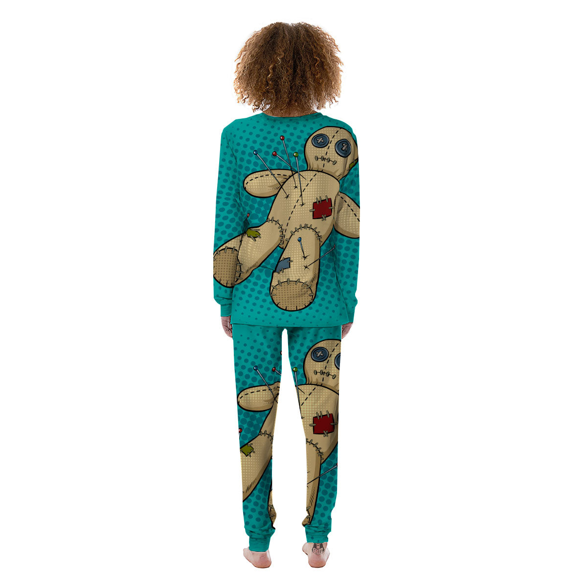 Doll Voodoo Print Women's Pajamas-grizzshop