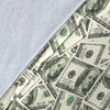 Dollar Money Pattern Print Blanket-grizzshop