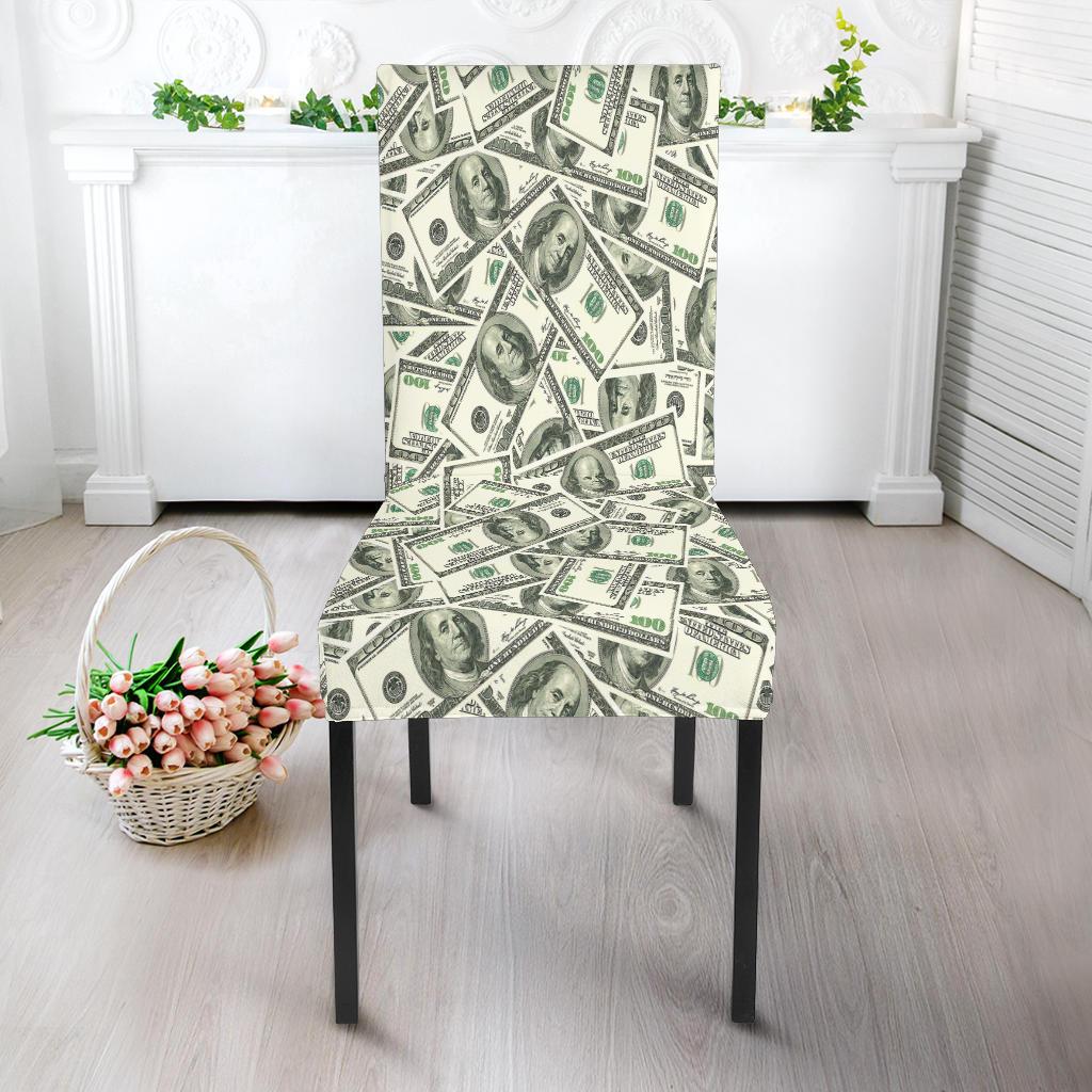 Dollar Money Pattern Print Chair Cover-grizzshop