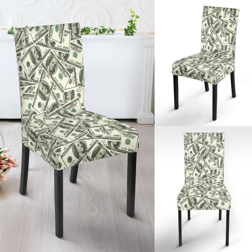 Dollar Money Pattern Print Chair Cover-grizzshop