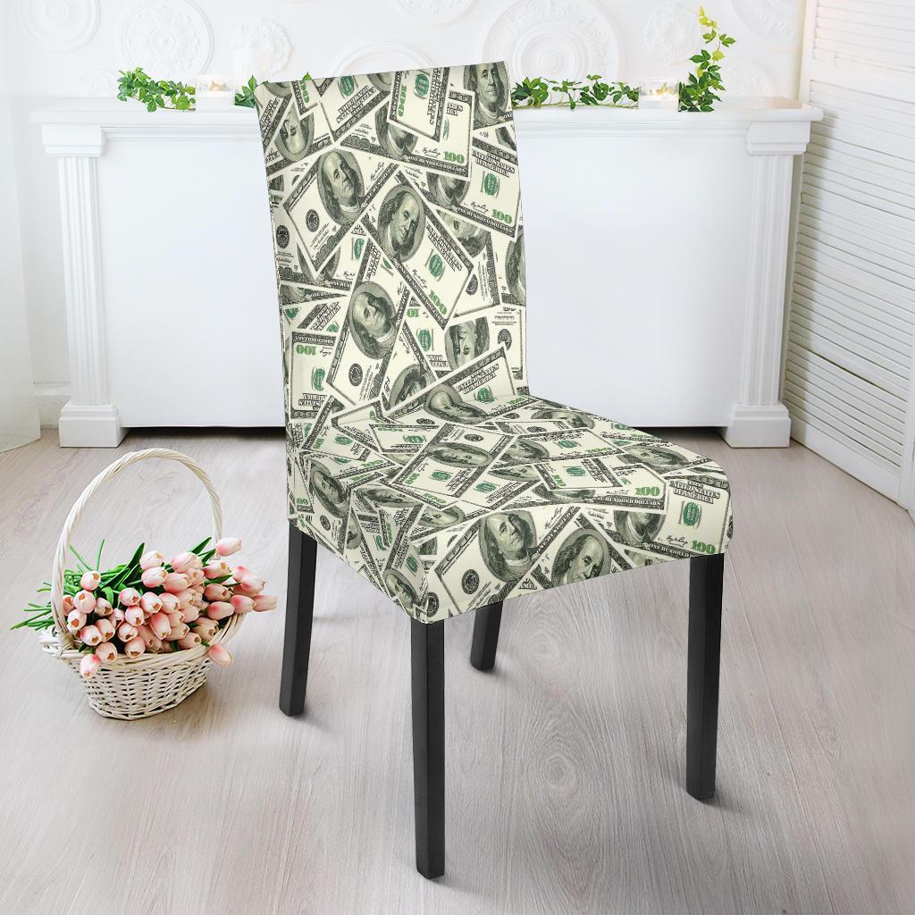 Dollar Money Pattern Print Chair Cover-grizzshop