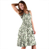 Dollar Money Pattern Print Dress-grizzshop