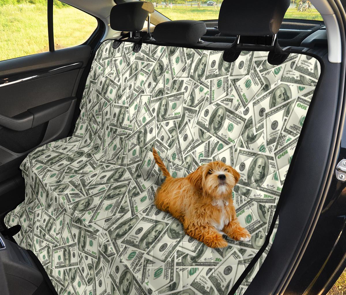 Dollar Money Pattern Print Pet Car Seat Cover-grizzshop
