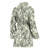 Dollar Money Pattern Print Women Long Robe-grizzshop
