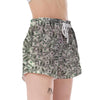 Dollar Money Pattern Print Women's Shorts-grizzshop