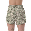 Dollar Money Pattern Print Women's Shorts-grizzshop