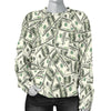 Dollar Money Pattern Print Women's Sweatshirt-grizzshop