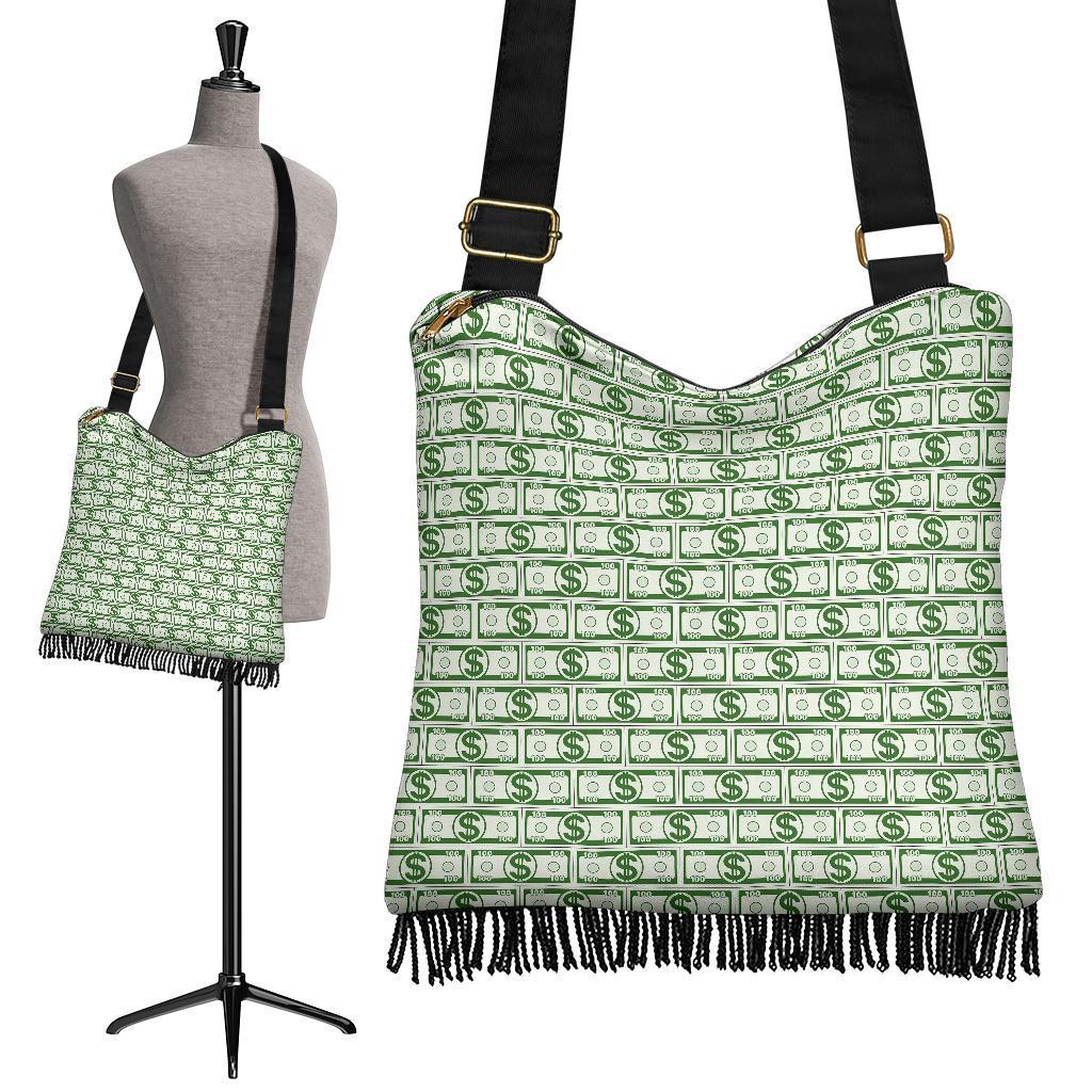 Dollar Money Print Pattern Crossbody bags-grizzshop