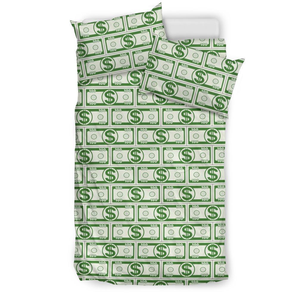 Dollar Money Print Pattern Duvet Cover Bedding Set-grizzshop