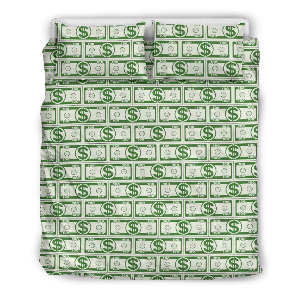 Dollar Money Print Pattern Duvet Cover Bedding Set-grizzshop