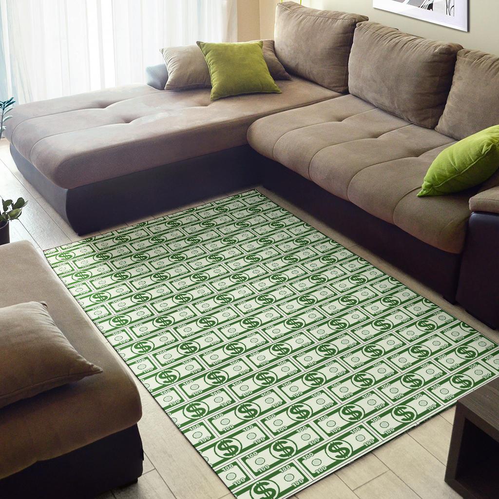 Dollar Money Print Pattern Floor Mat-grizzshop