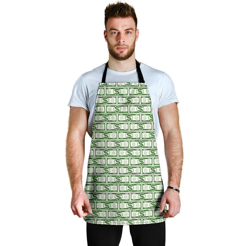 Dollar Money Print Pattern Men's Apron-grizzshop