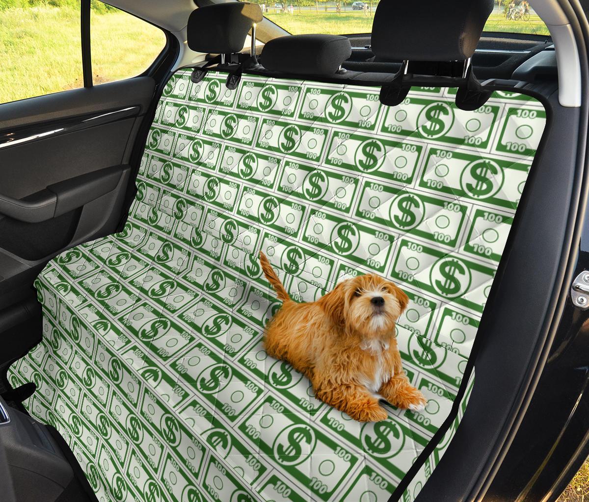 Dollar Money Print Pattern Pet Car Seat Cover-grizzshop